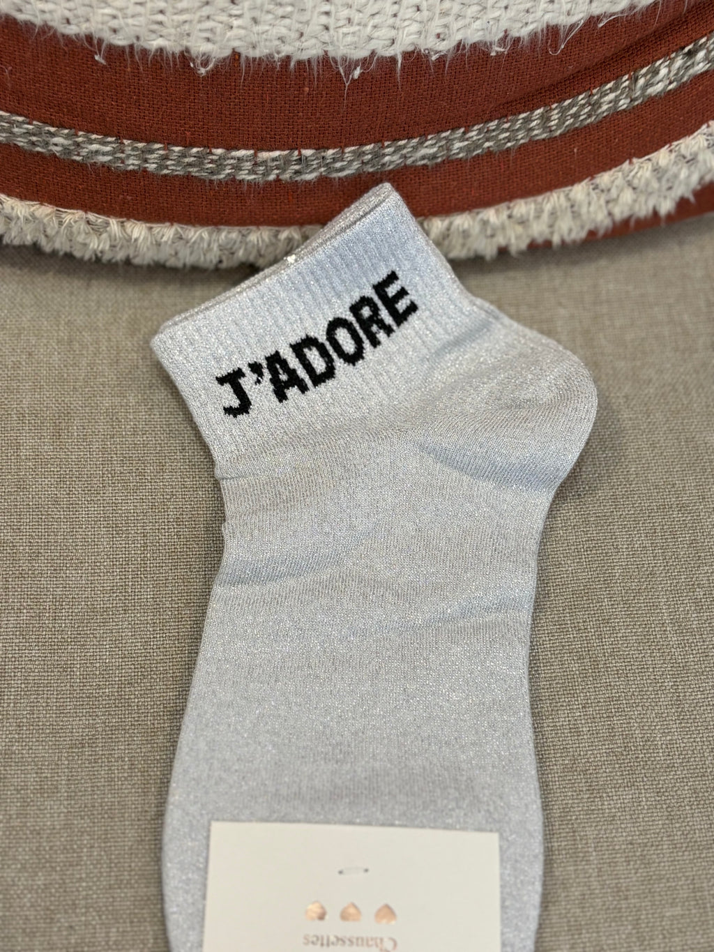 Chaussettes courte « J’adore »