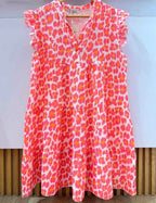 Robe léopard rose