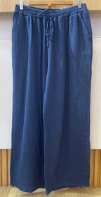 Pantalón de gasa de algodón 36-42