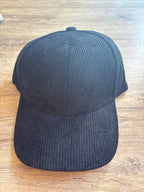 Casquette effet velours