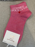 Chaussettes courte « Copines pour la vie »