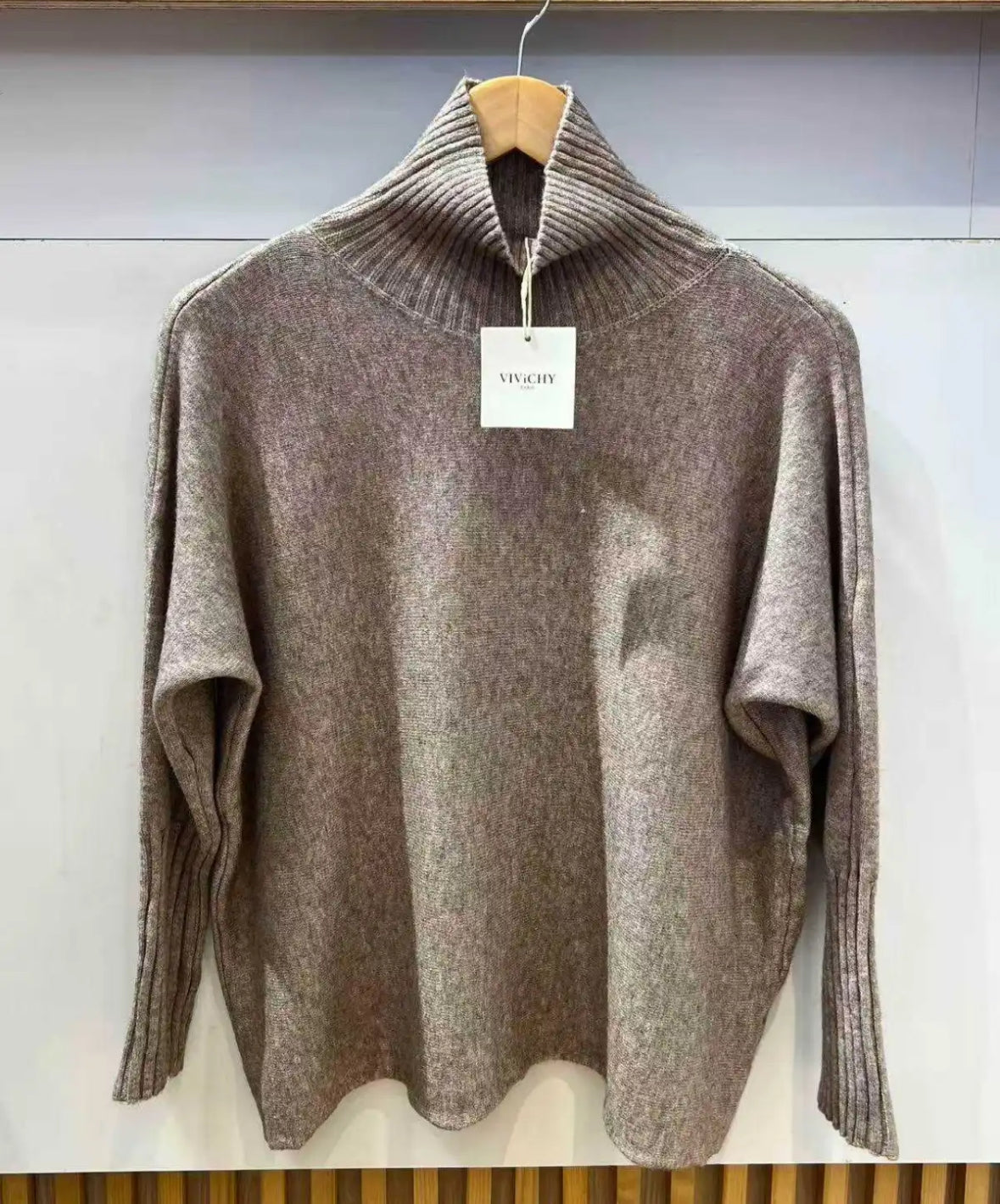 Pull col cheminée 36-46