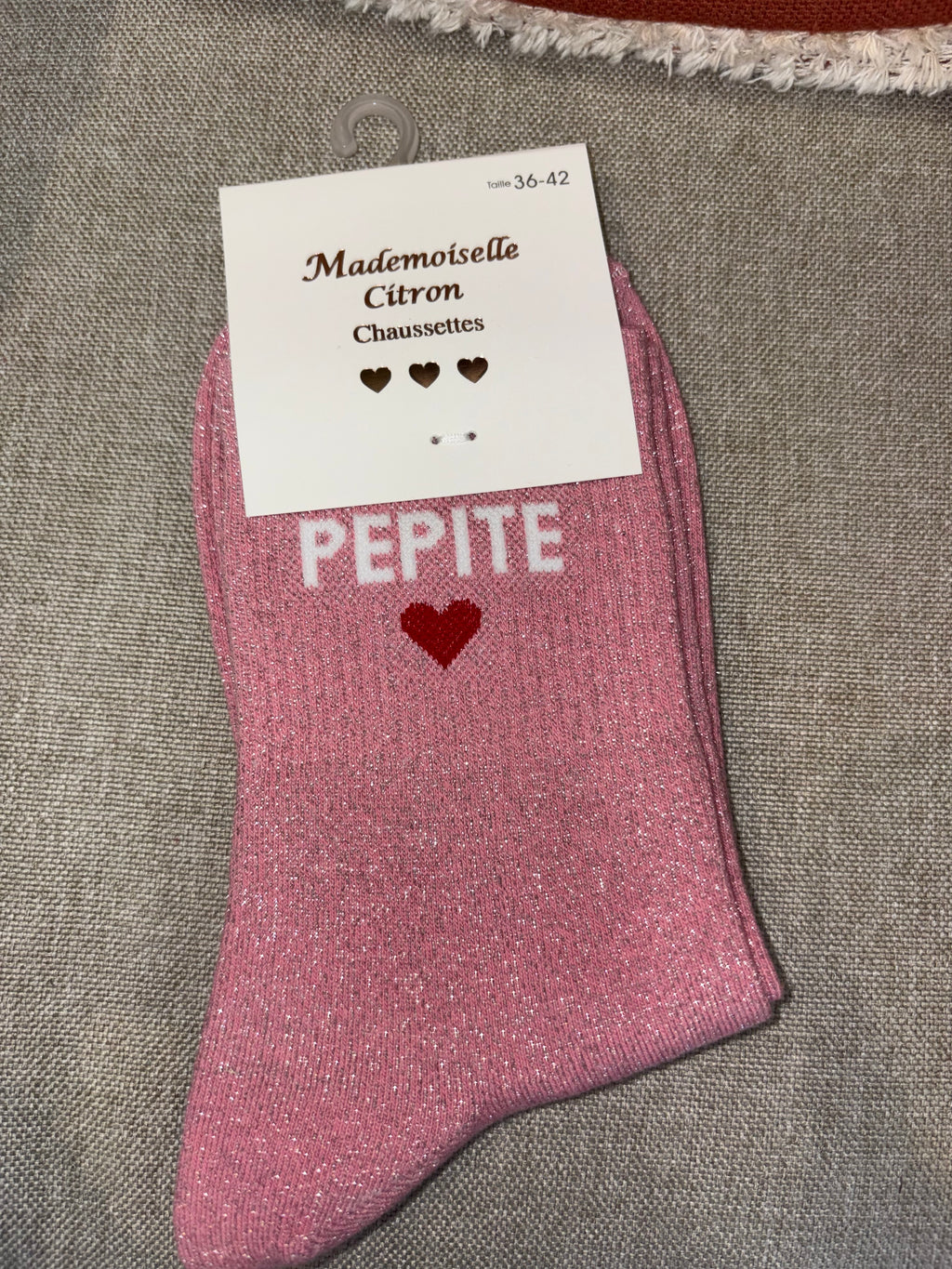 Chaussettes « pépite cœur »