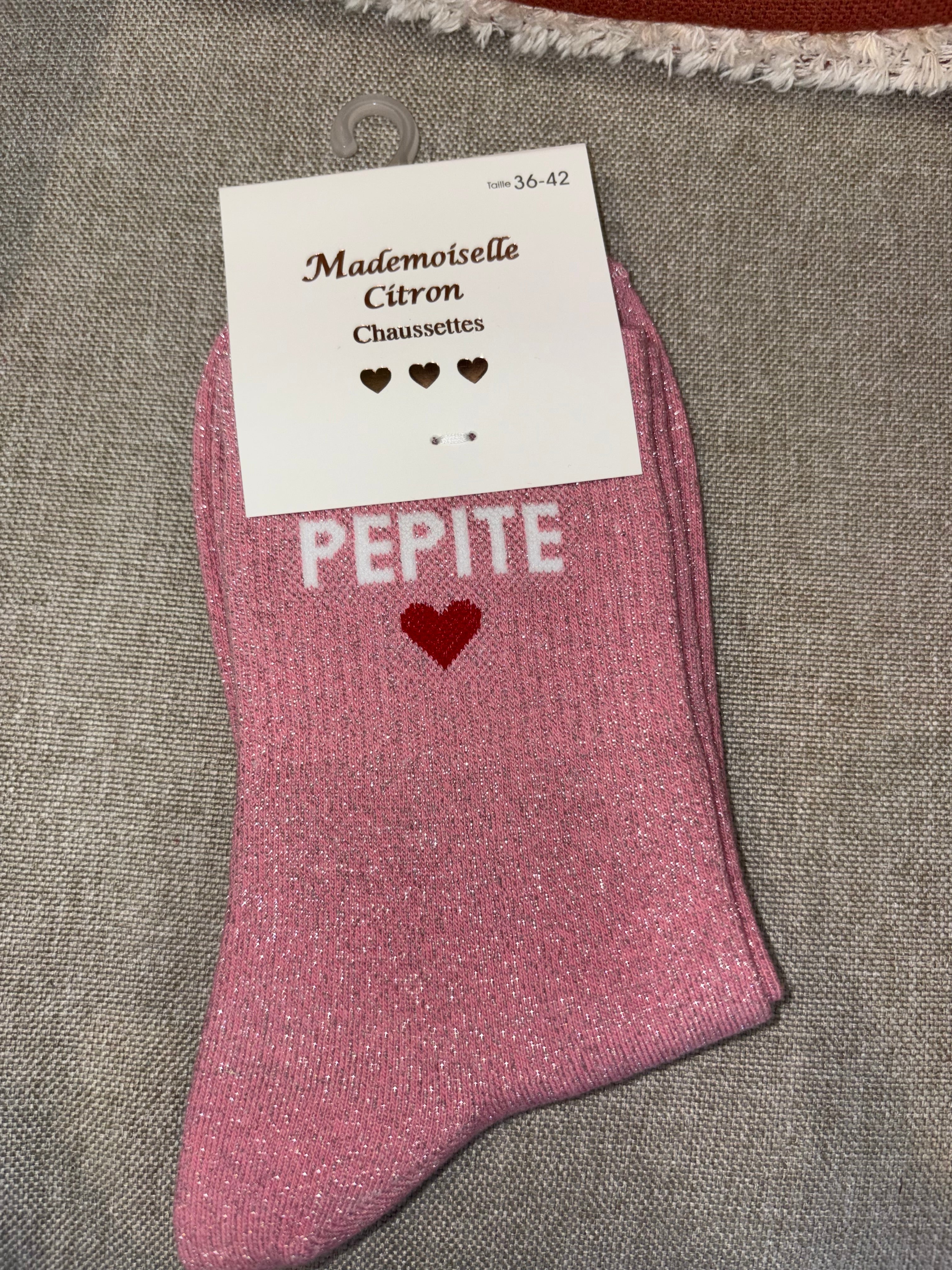Chaussettes « pépite cœur »