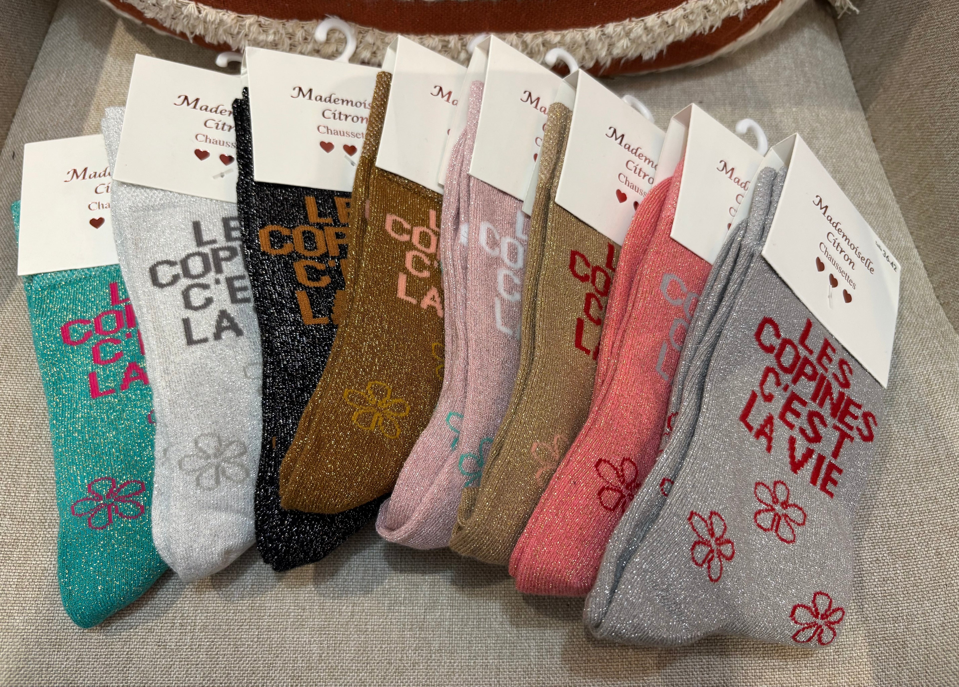Chaussettes « Les copines c’est la vie »