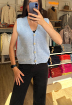 Gilet bouton doré 36-44