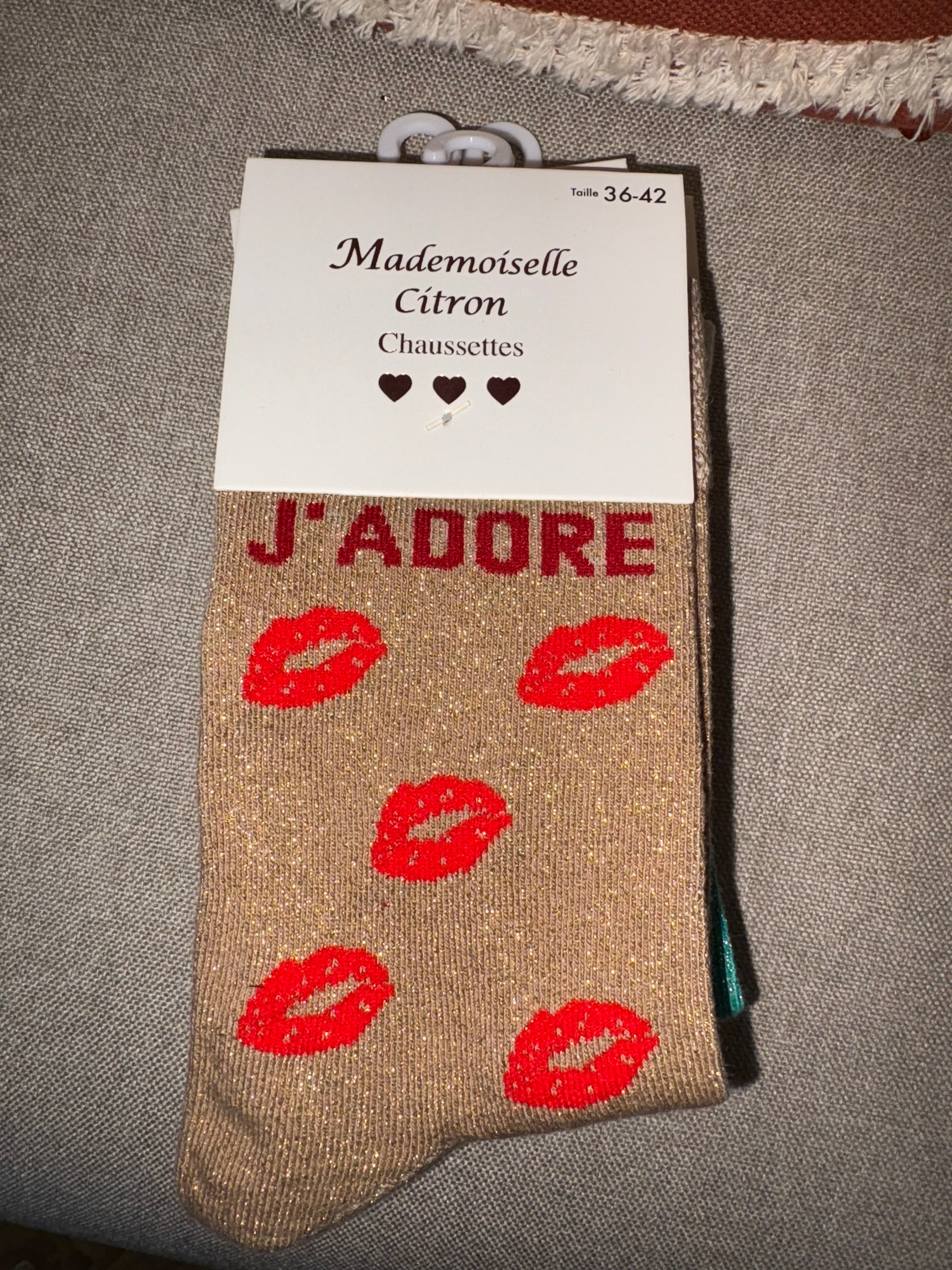 Chaussettes « J’adore »