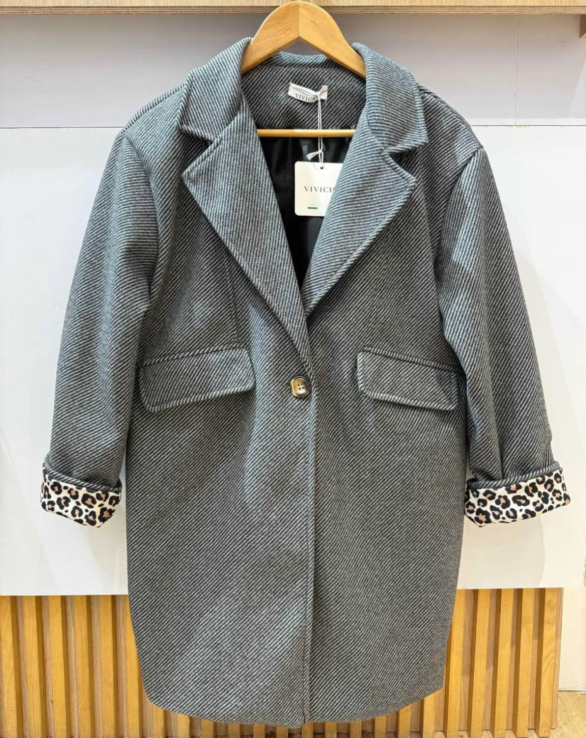 Manteau rayures 38-46