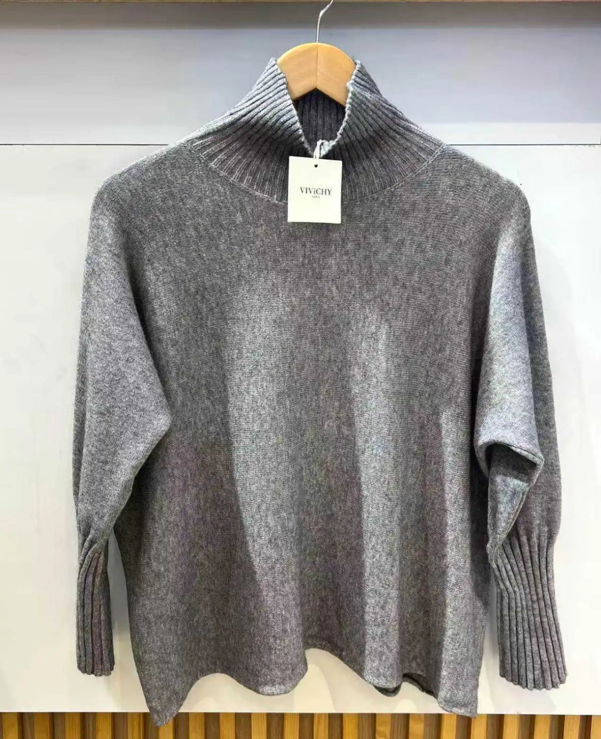 Pull col cheminée 36-46