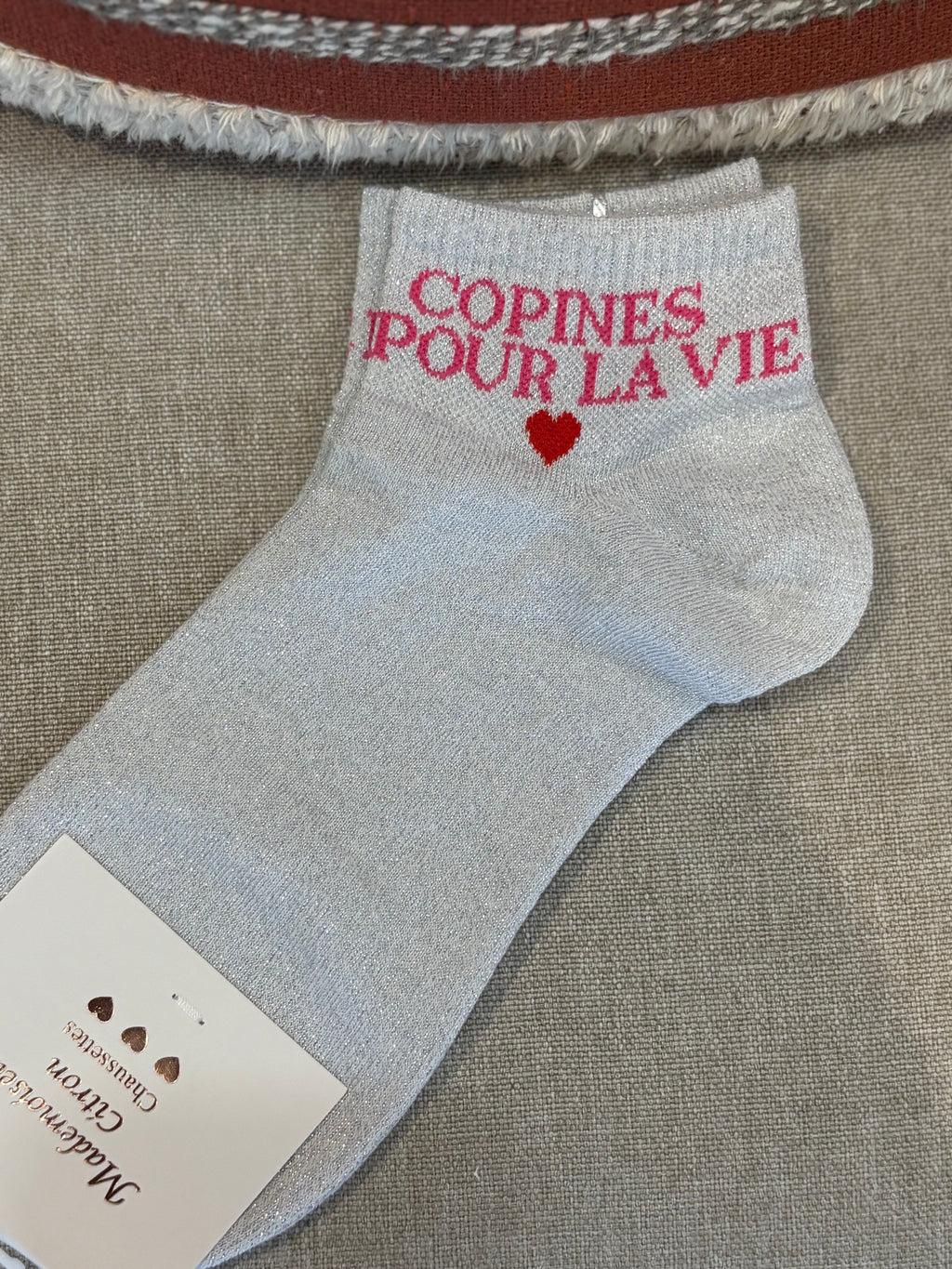 Chaussettes courte « Copines pour la vie »