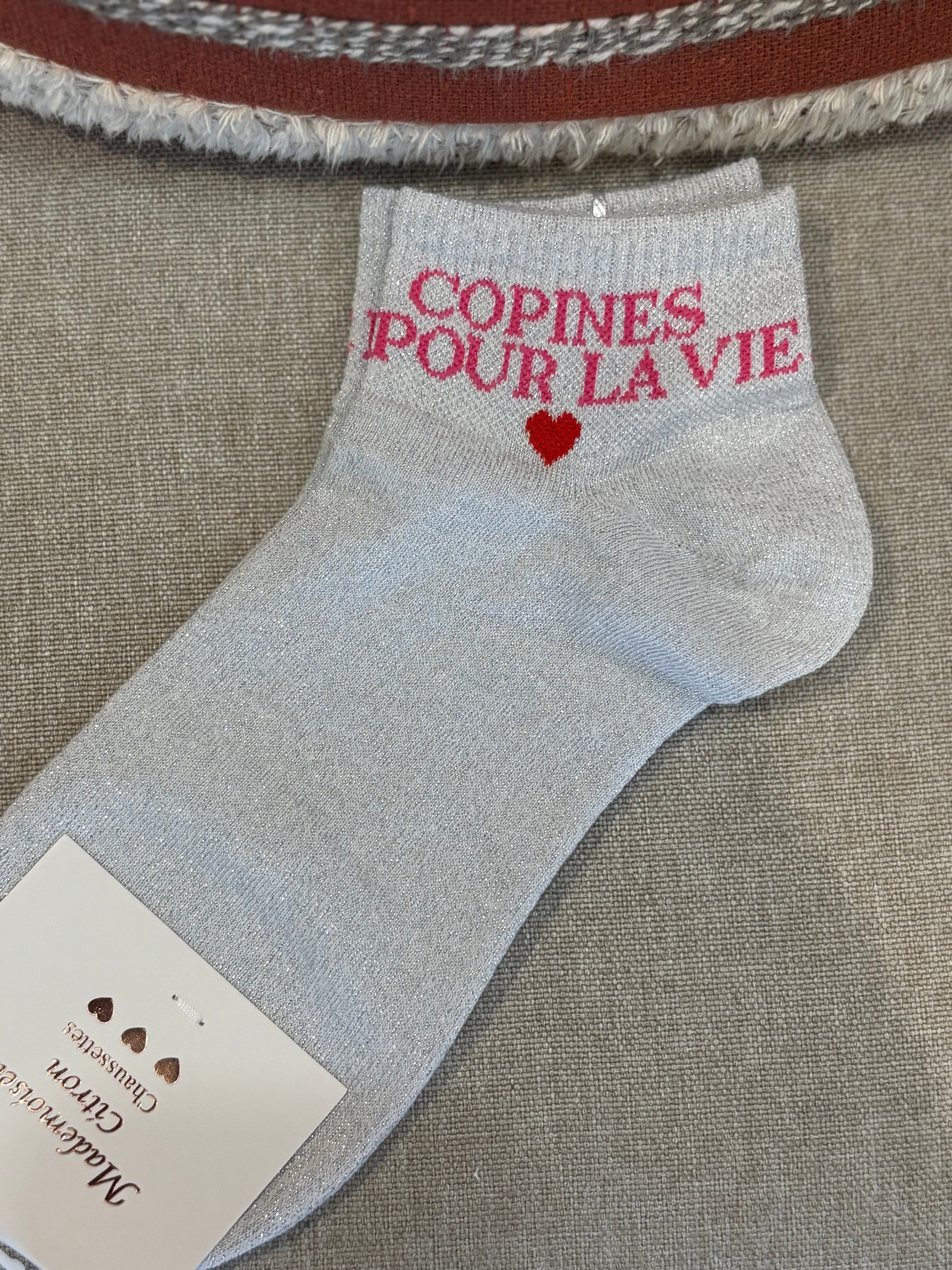 Chaussettes courte « Copines pour la vie »
