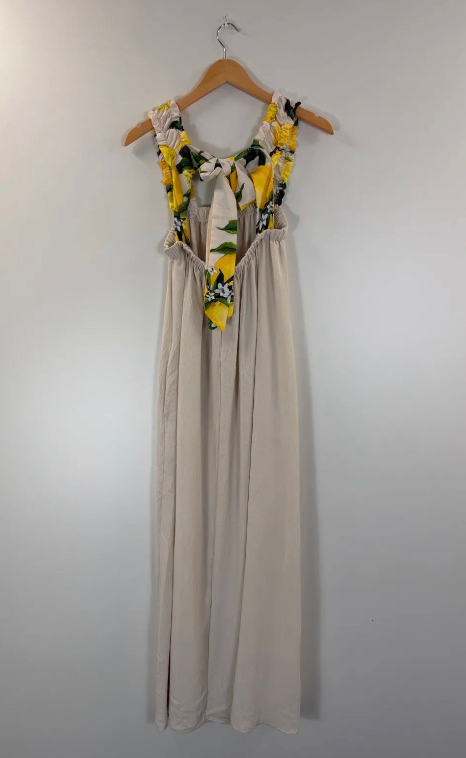 Robe longue citron 36-46