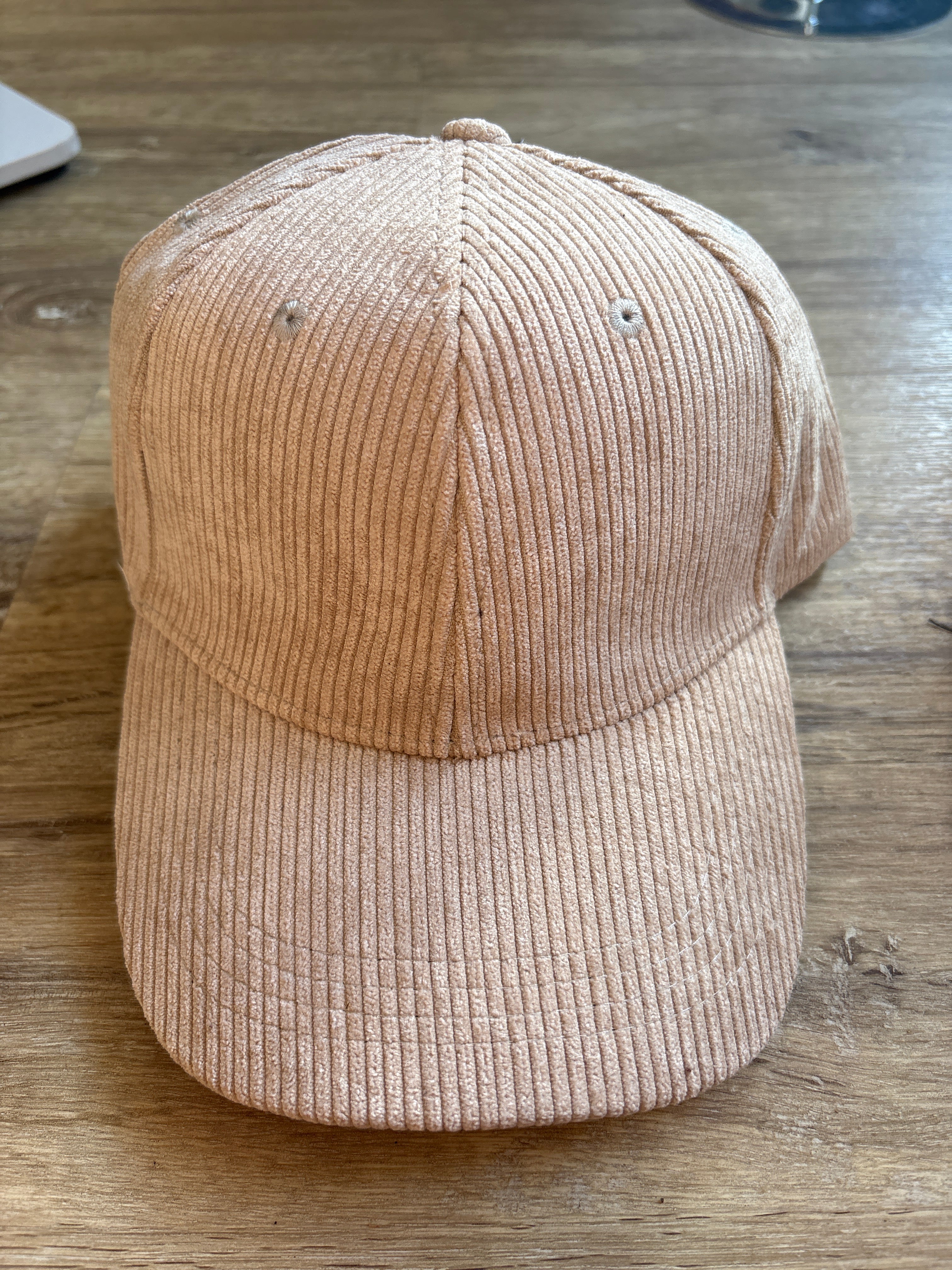 Casquette effet velours