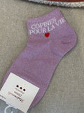 Chaussettes courte « Copines pour la vie »