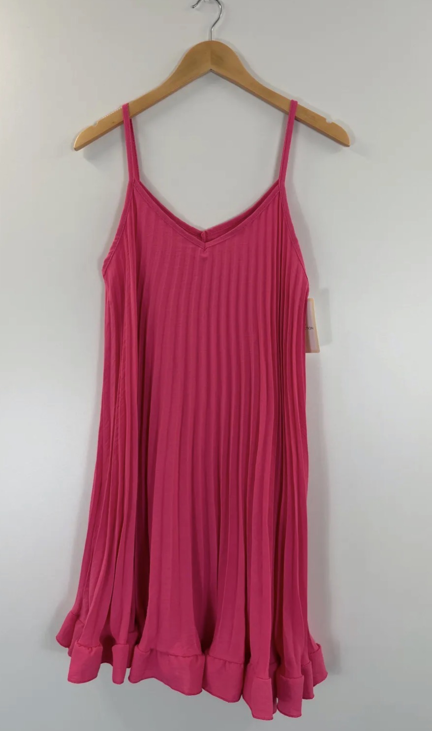 Robe mi-longue plissé