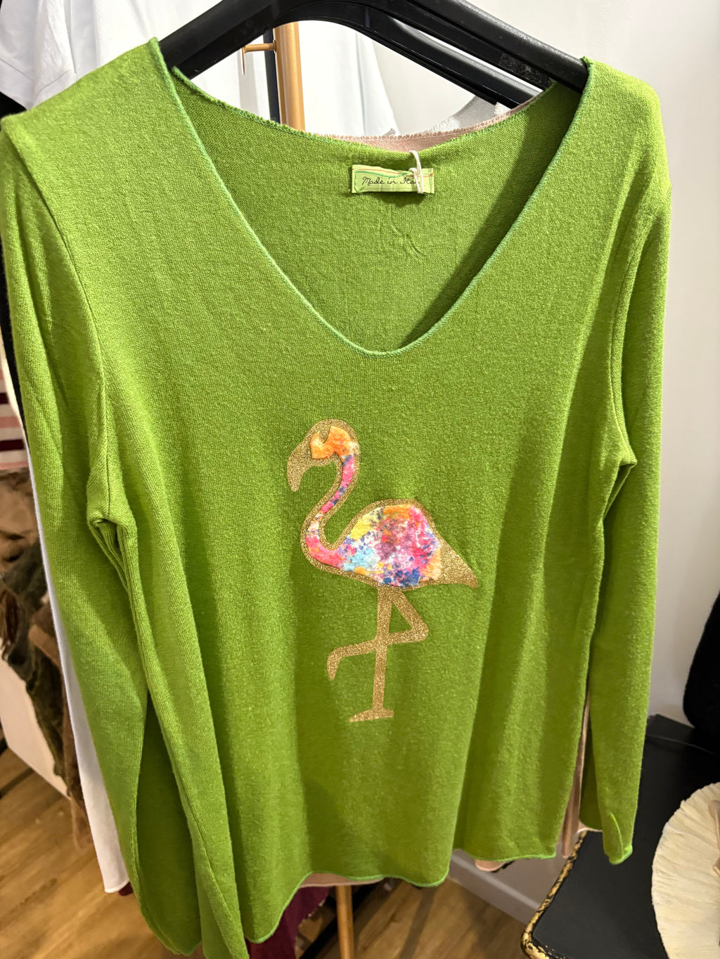Pull Flamant rose 36-40
