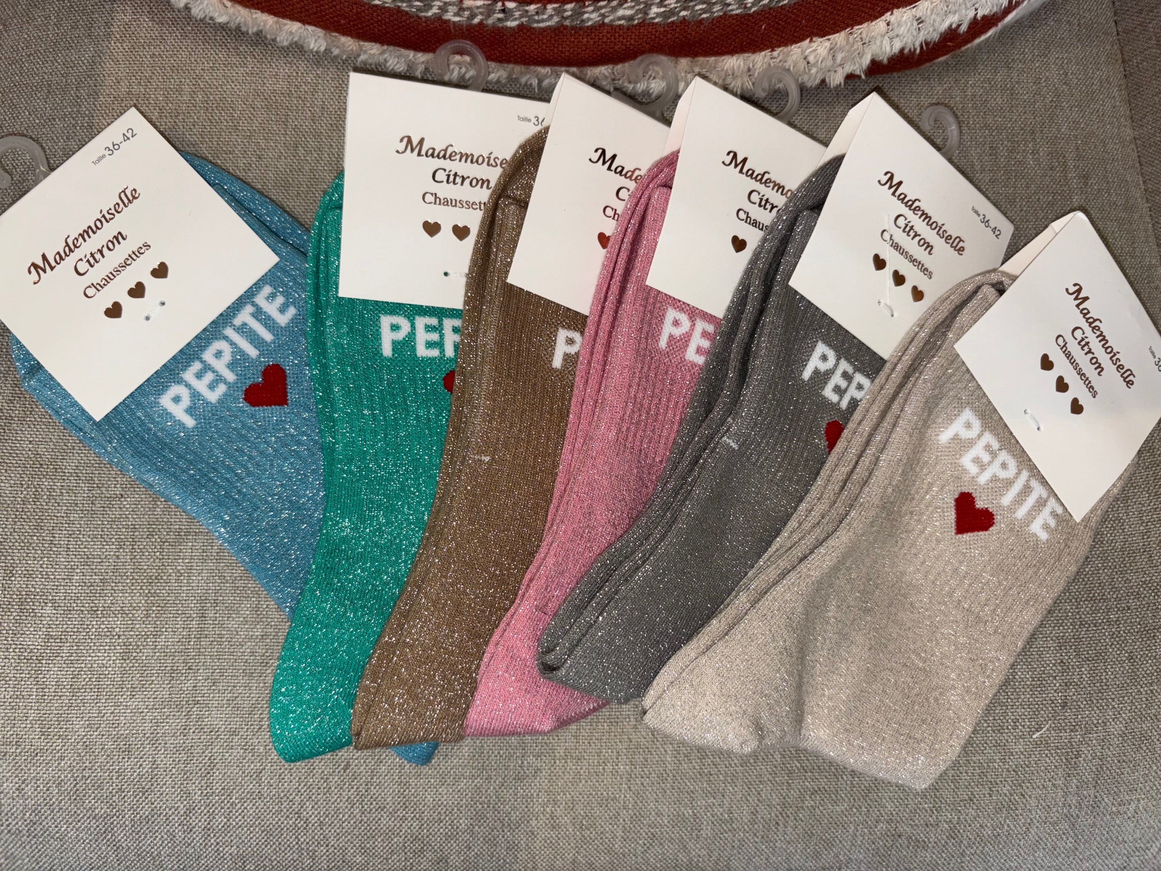 Chaussettes « pépite cœur »