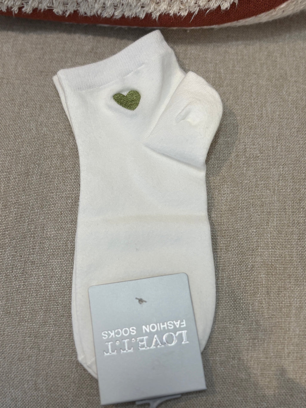 Chaussette unie Coeur