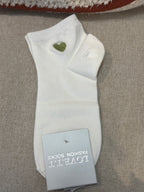 Chaussette unie Coeur