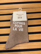 Chaussettes « Copines pour la vie »