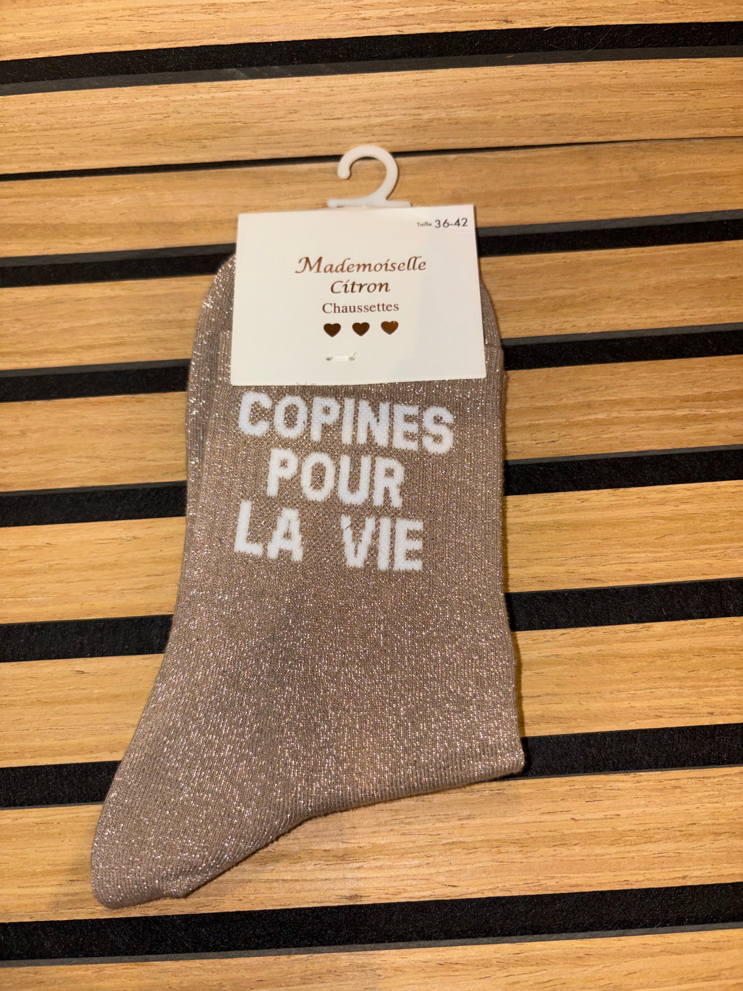 Chaussettes « Copines pour la vie »