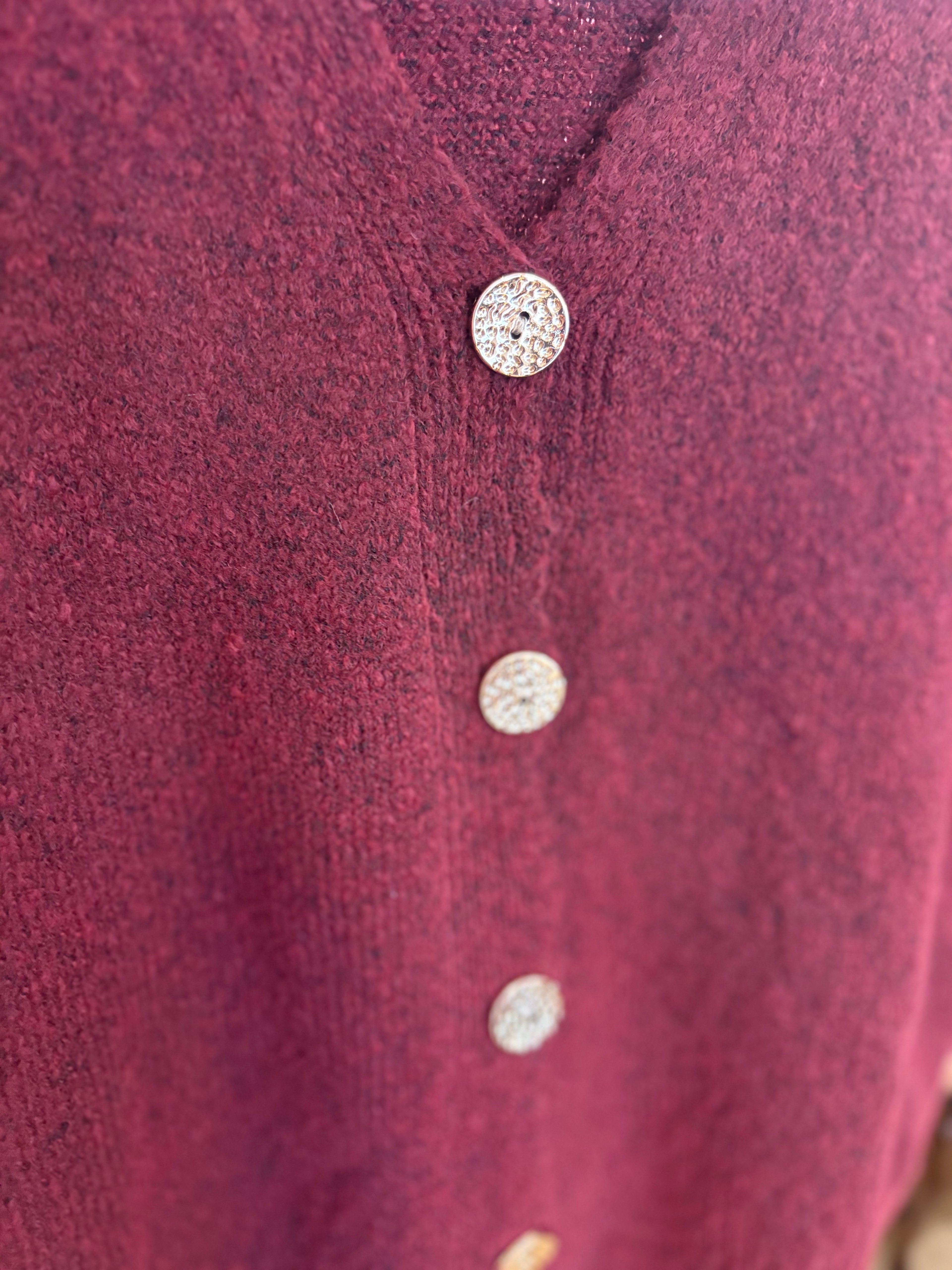 Gilet bouton doré 36-44