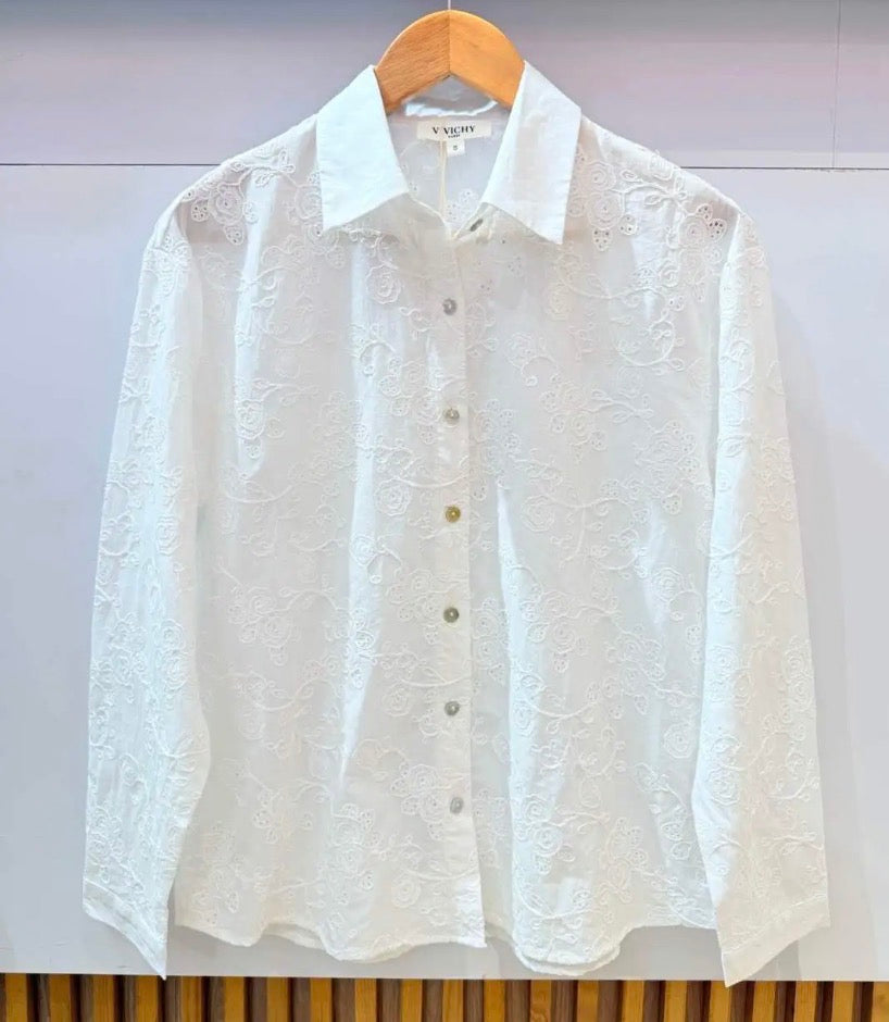 Chemise brodée