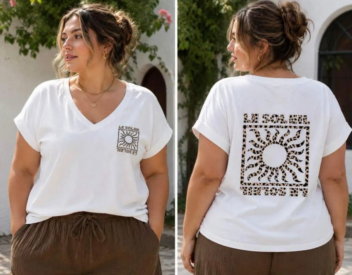 T-shirt Soleil léopard 🐆