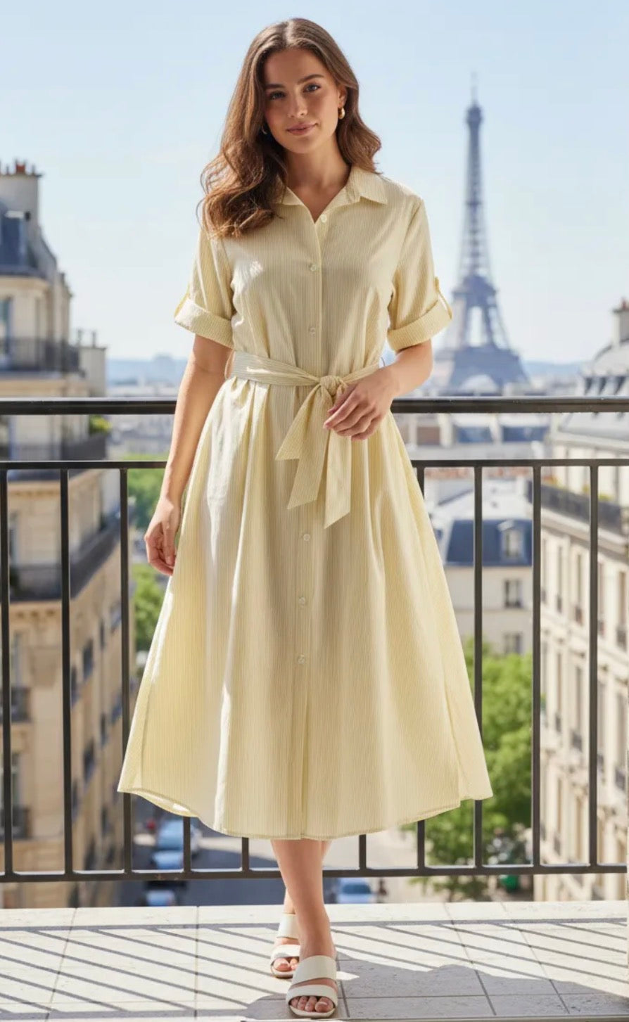 Robe longue rayures 38-44