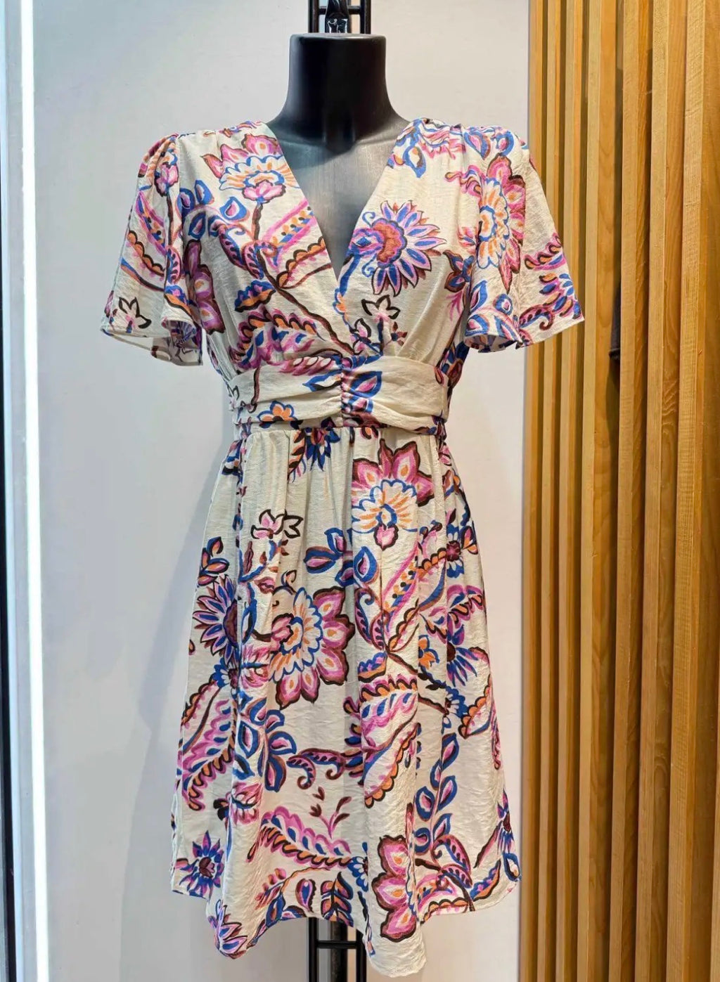 Robe courte floral