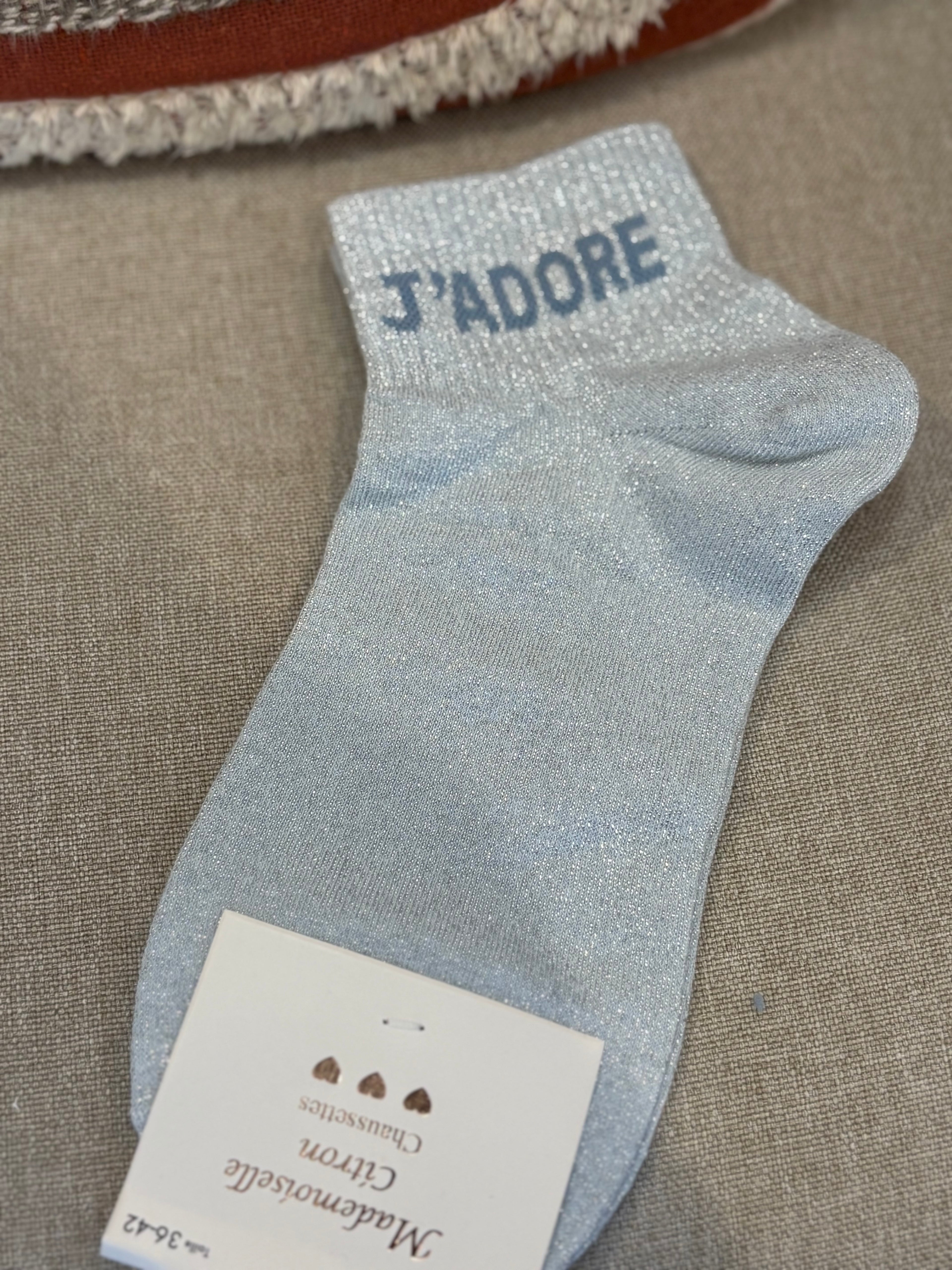 Chaussettes courte « J’adore »