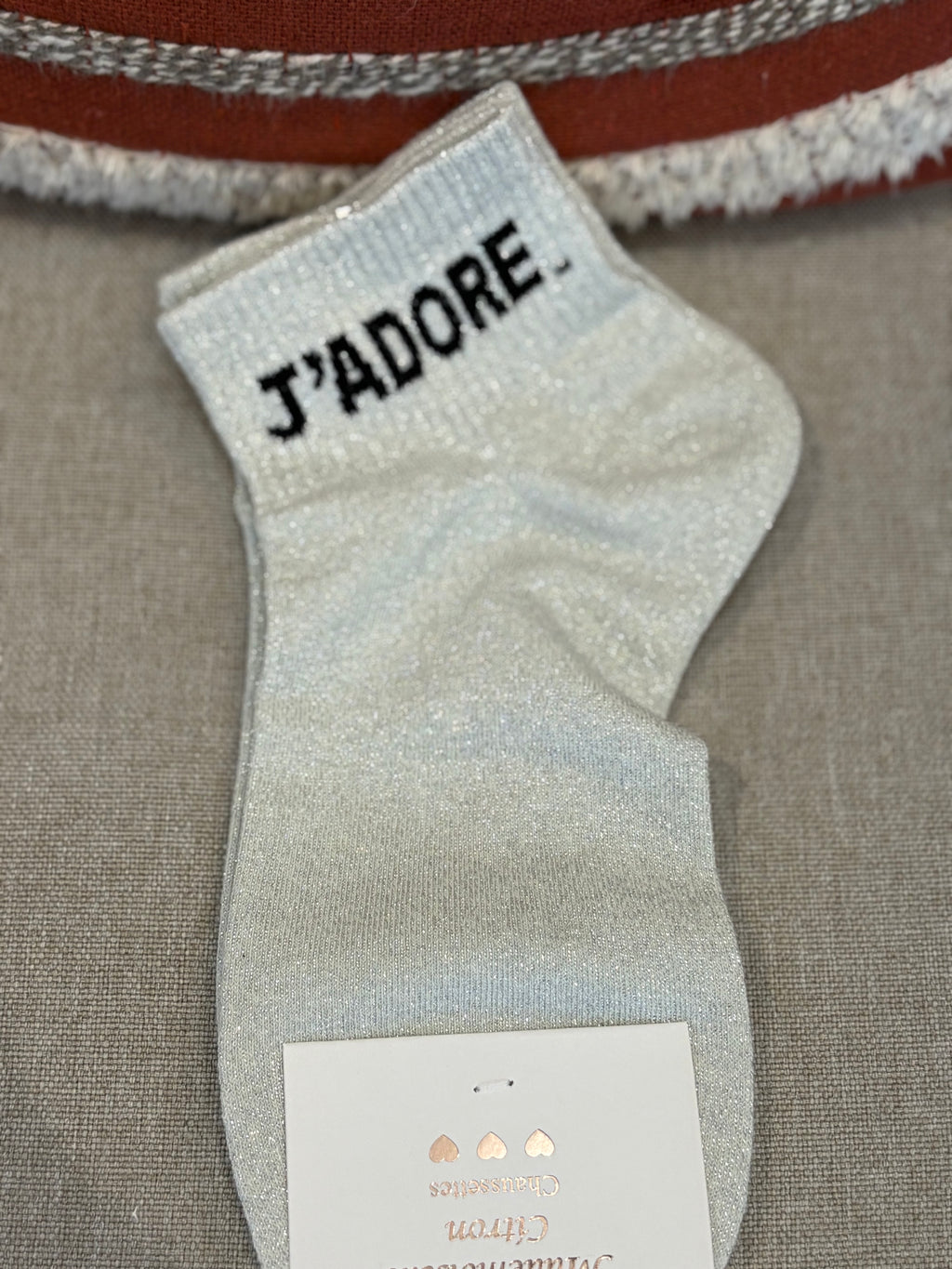Chaussettes courte « J’adore »