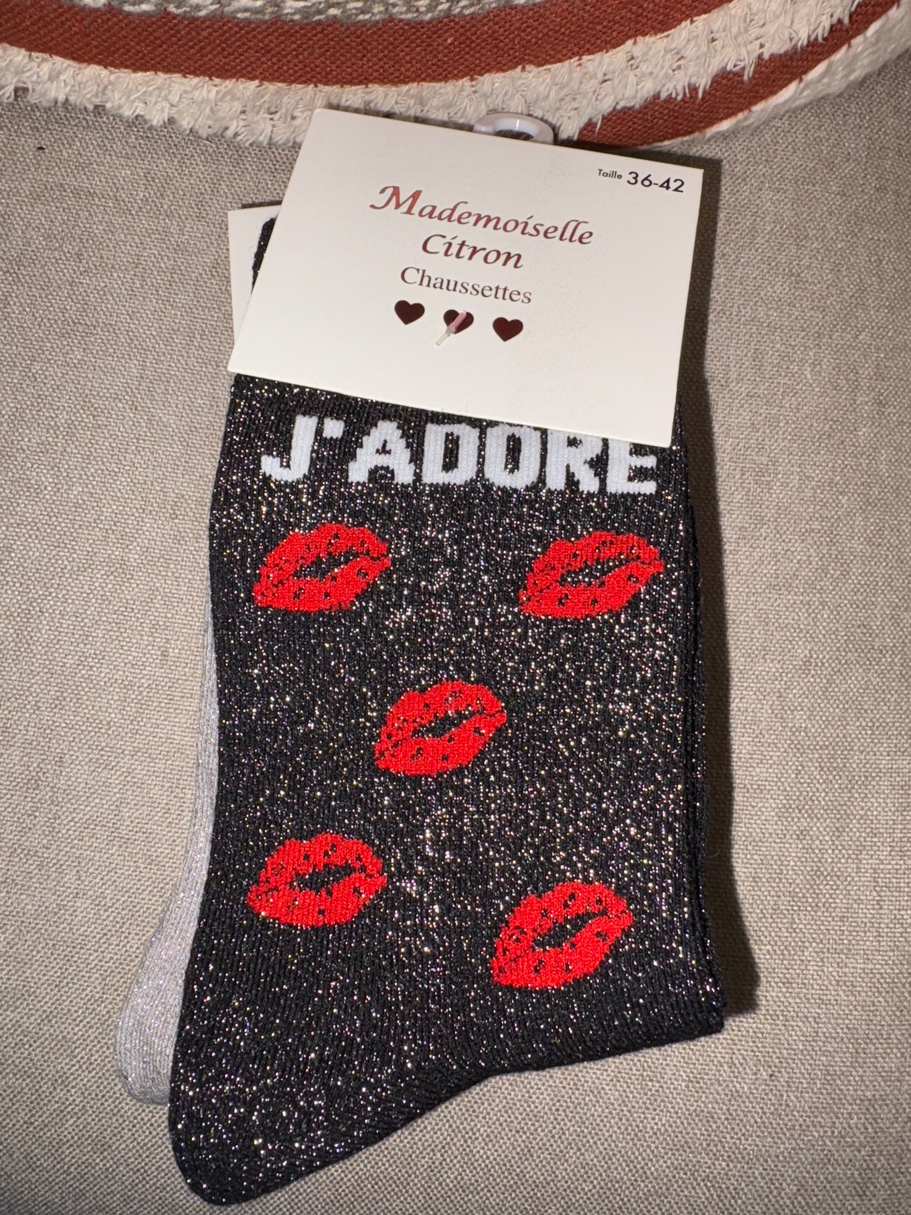 Chaussettes « J’adore »