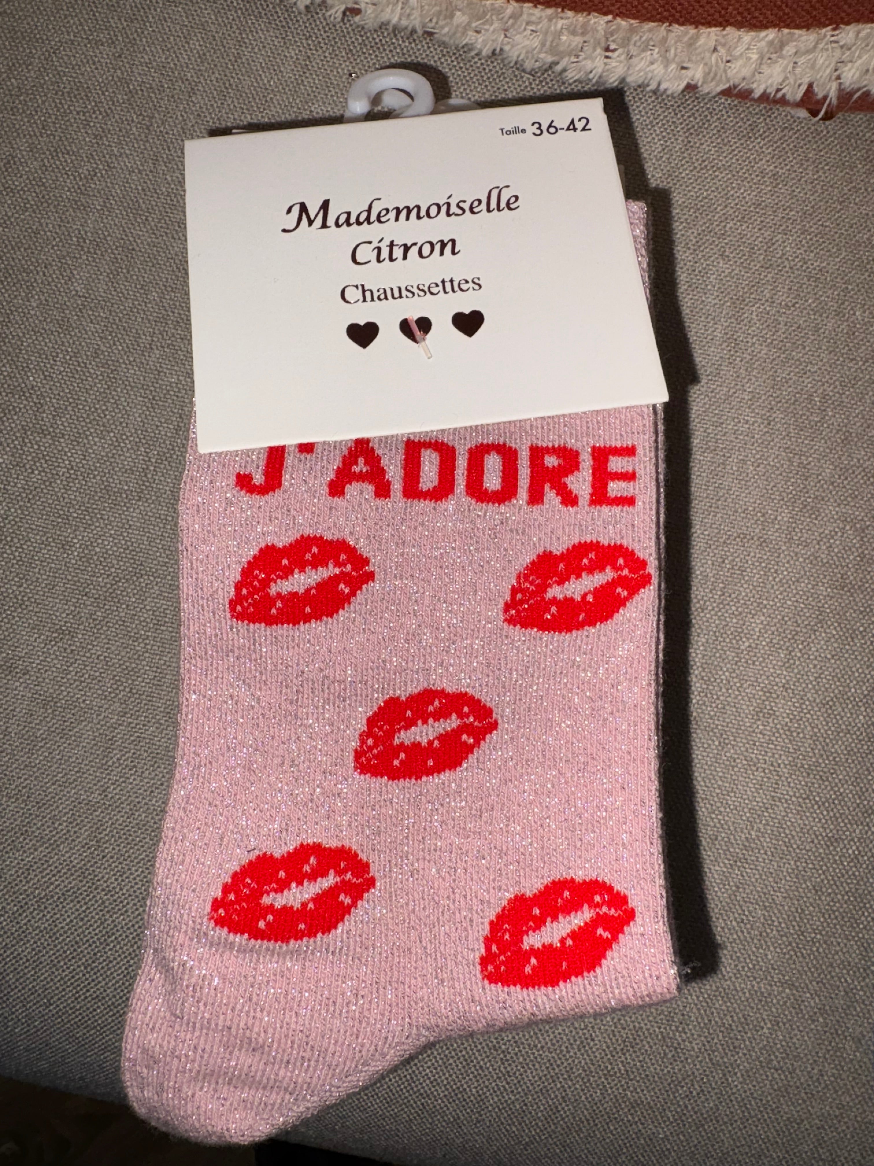 Chaussettes « J’adore »