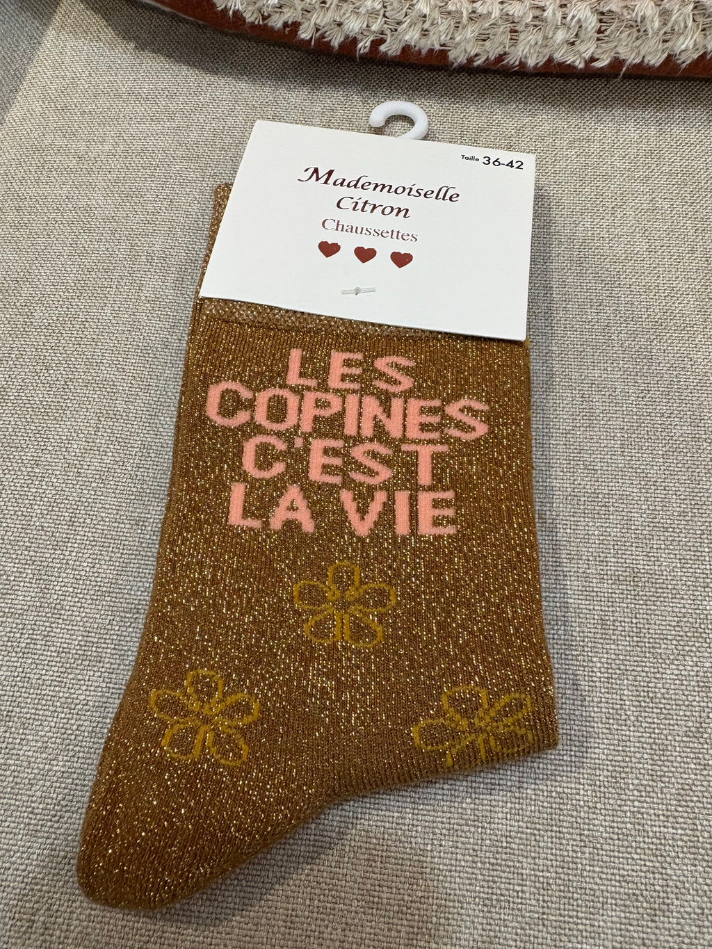 Chaussettes « Les copines c’est la vie »