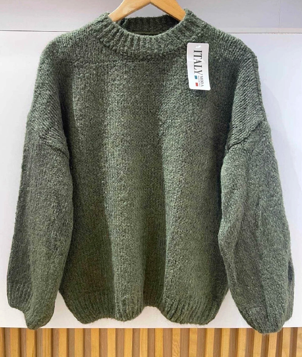 Pull col rond laine 36-44