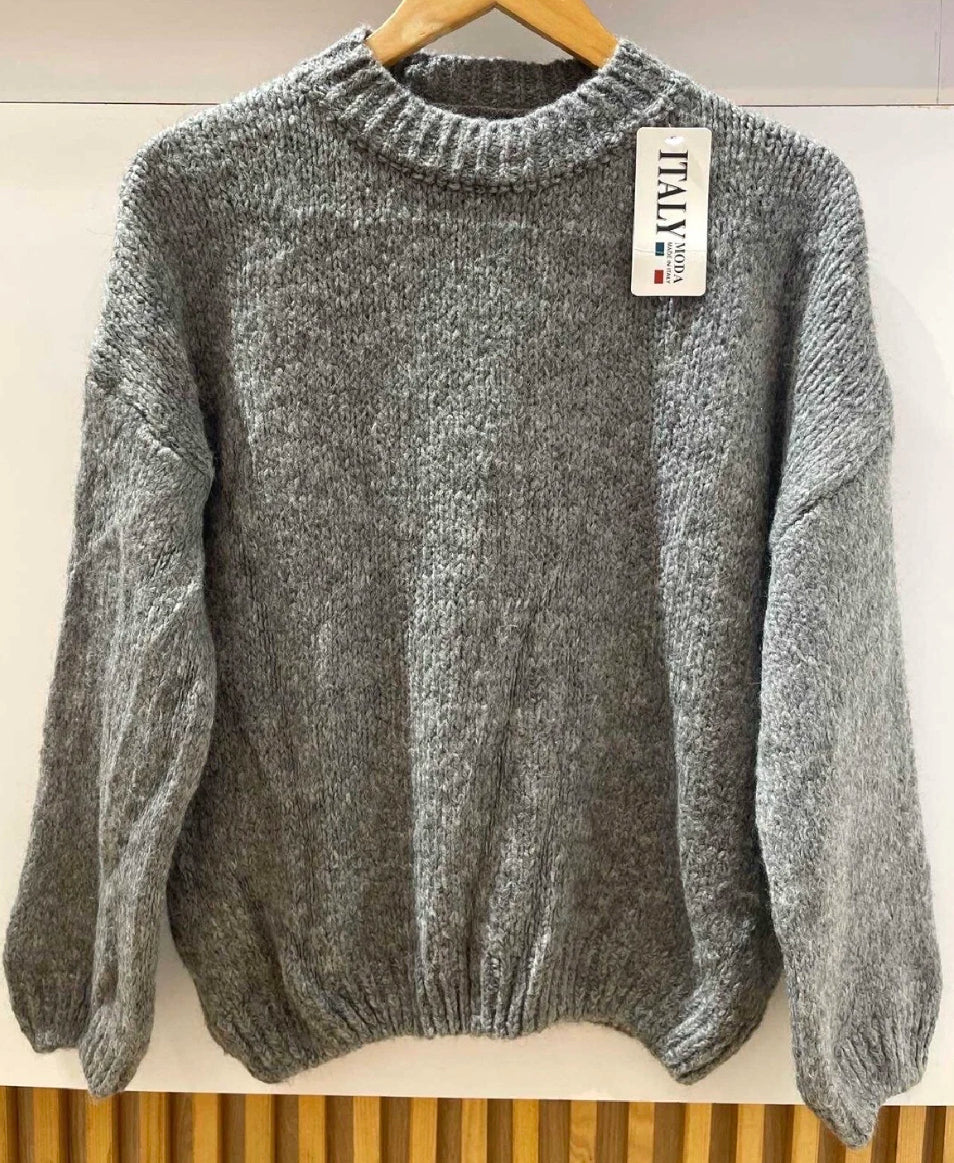 Pull col rond laine 36-44