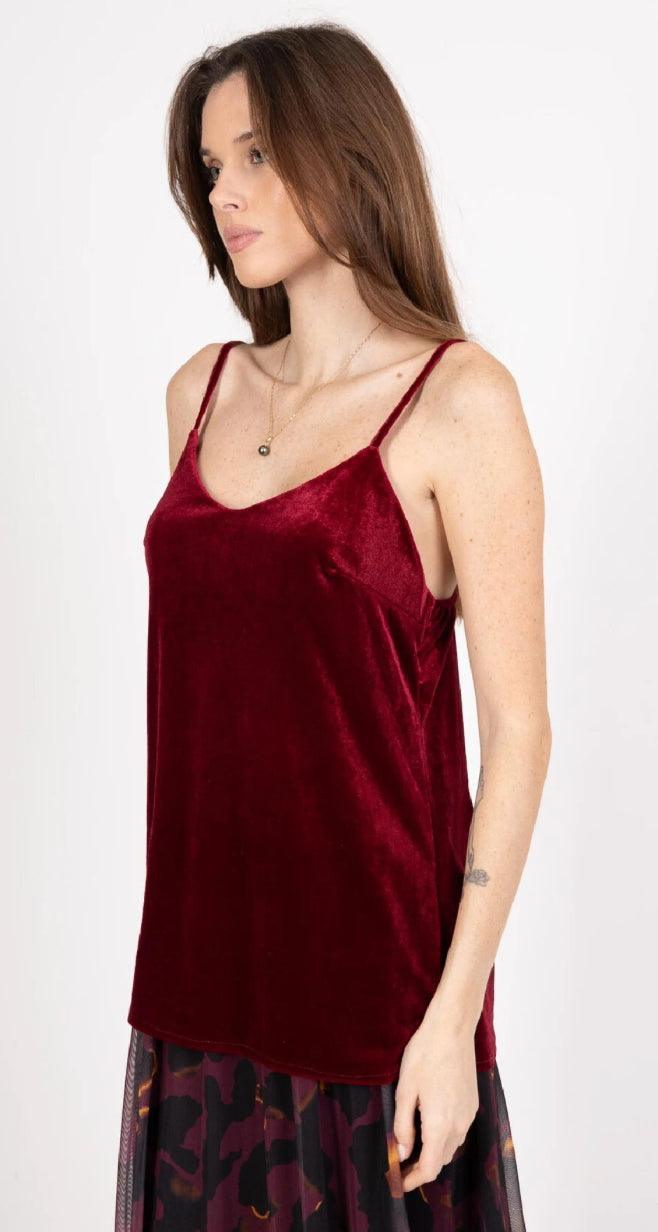 Débardeur velours 36-44