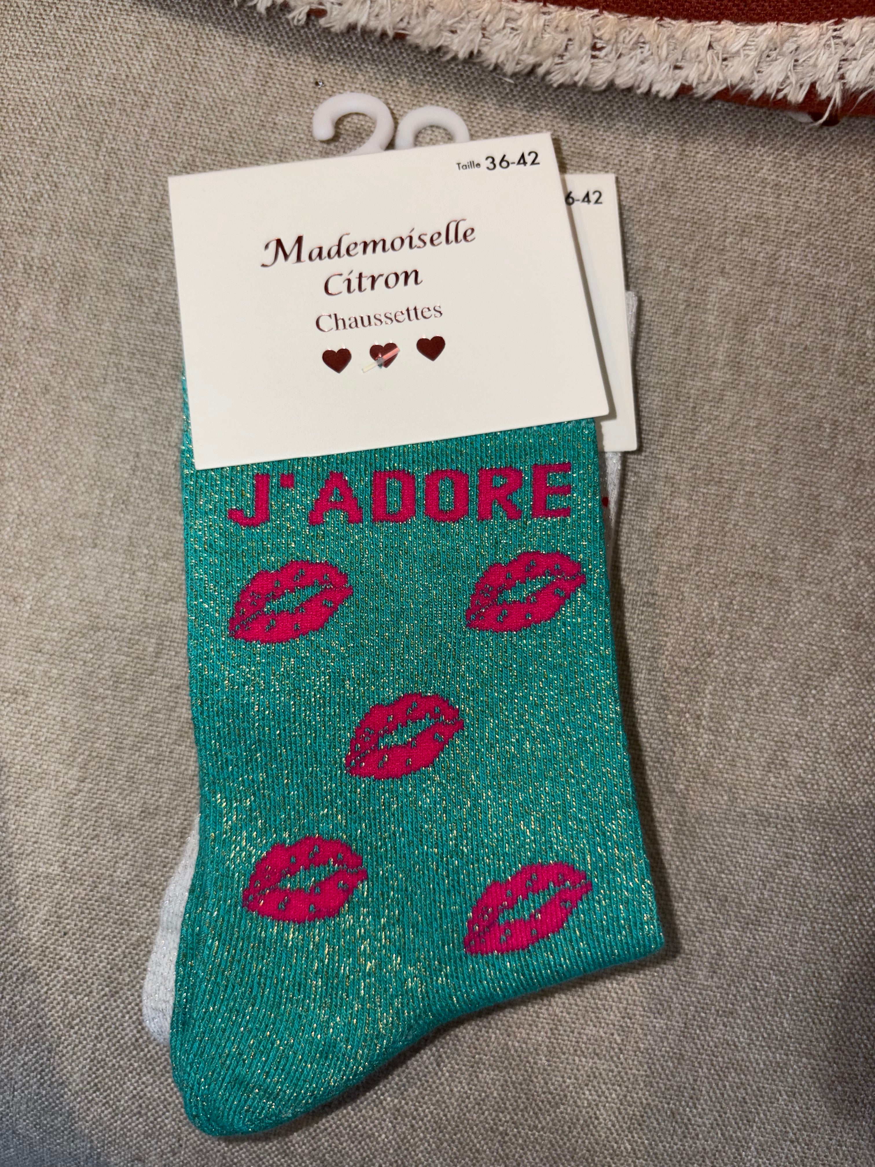 Chaussettes « J’adore »