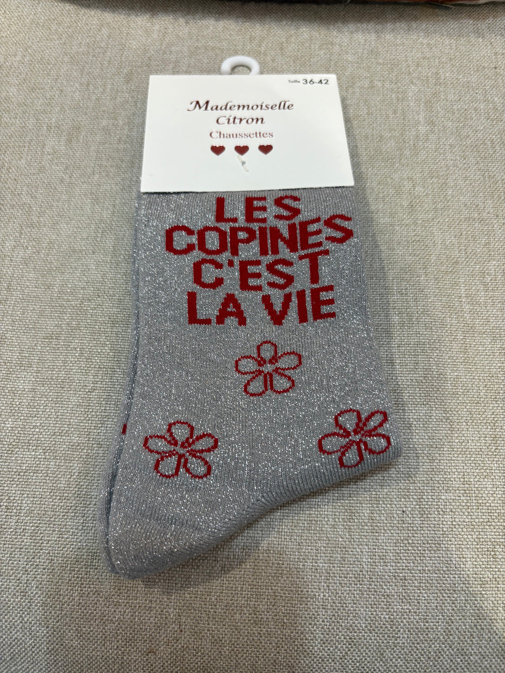 Chaussettes « Les copines c’est la vie »