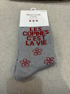 Chaussettes « Les copines c’est la vie »