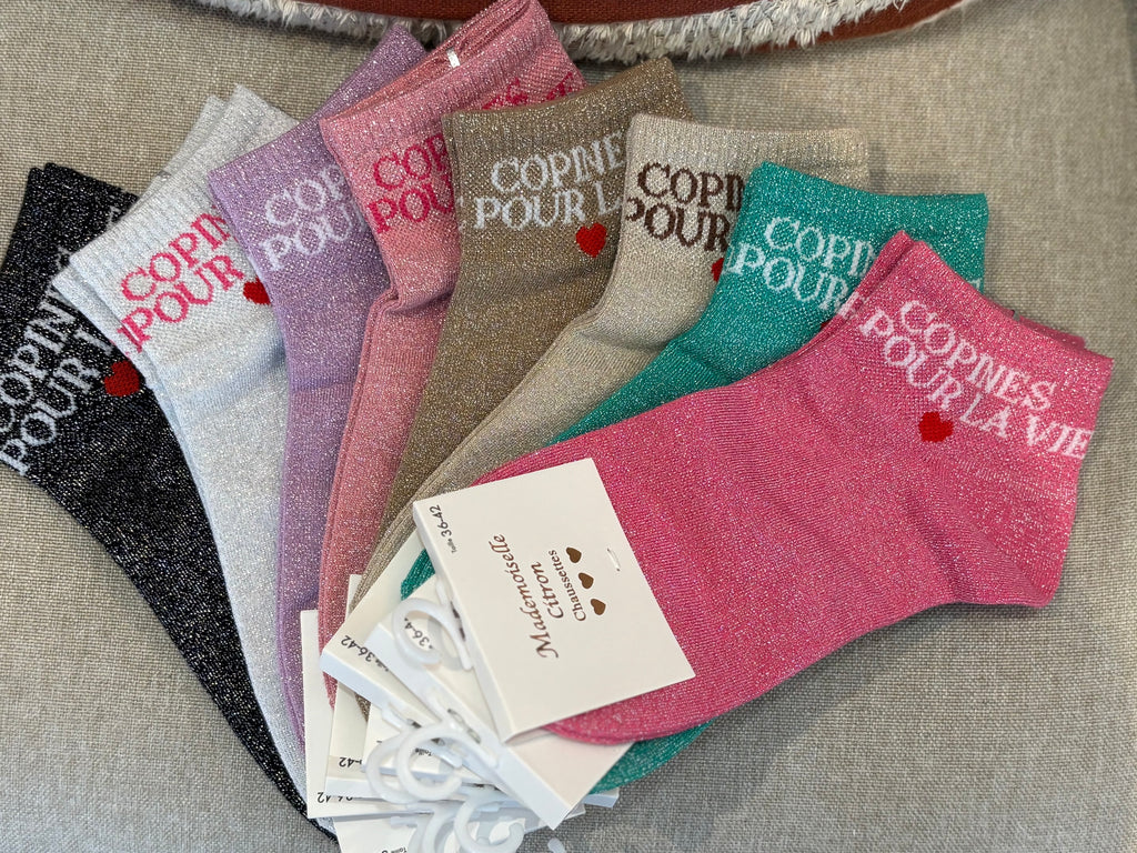 Chaussettes courte « Copines pour la vie »