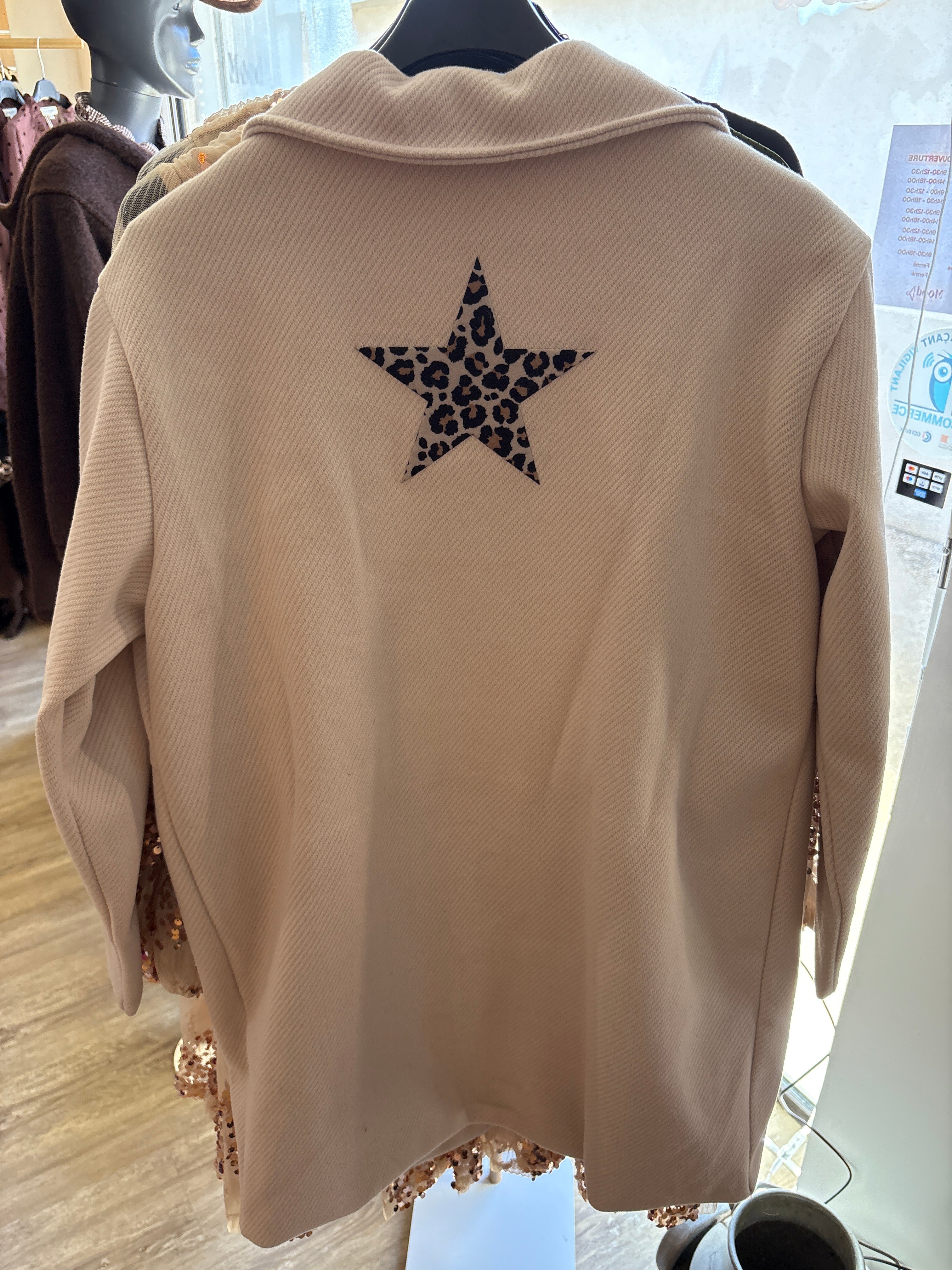 Manteau rayures 38-46