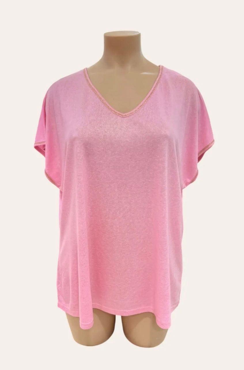 T-shirt col doré 44-50
