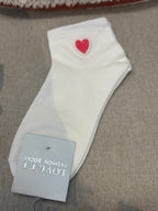 Chaussette unie Coeur