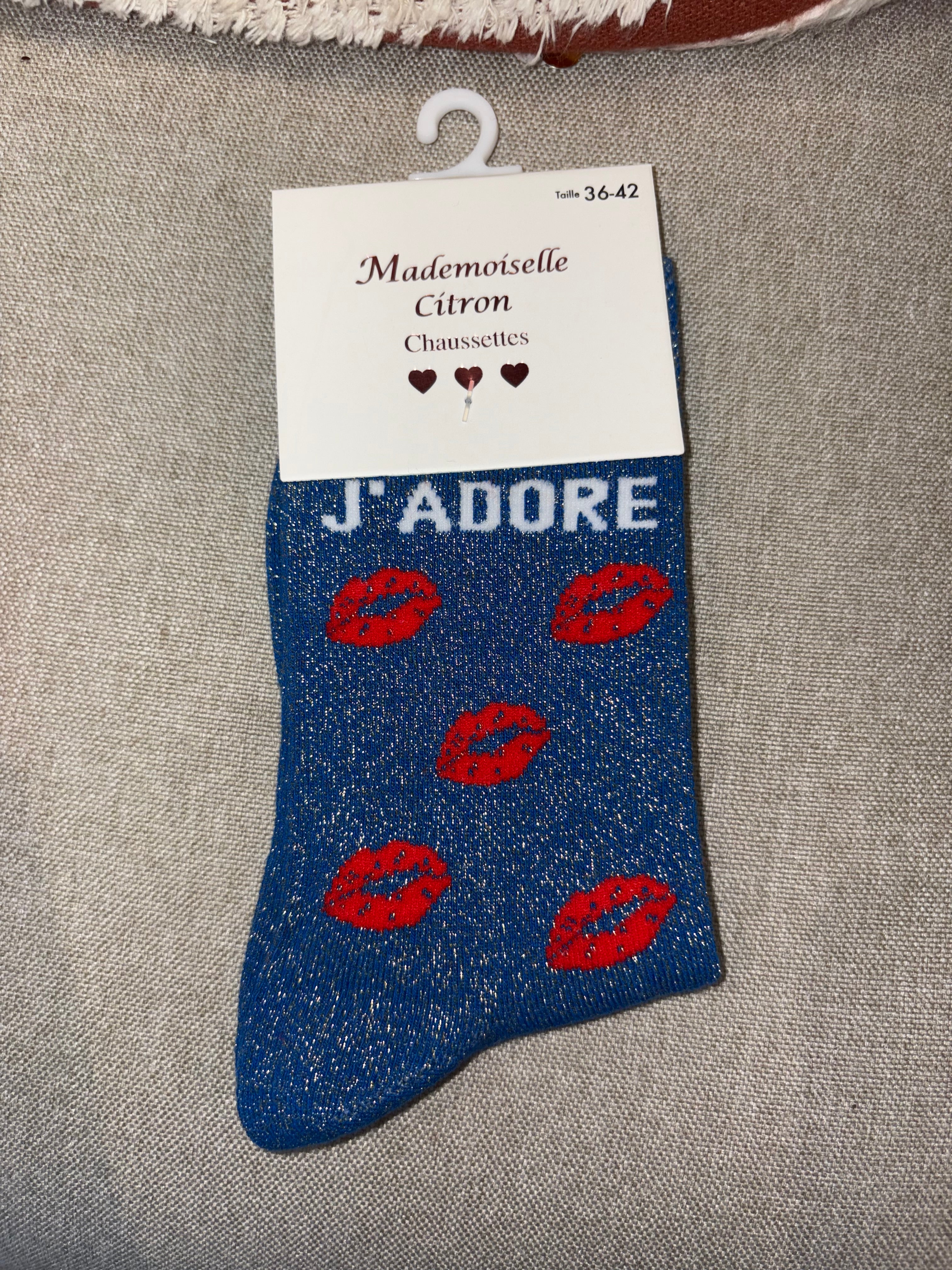 Chaussettes « J’adore »