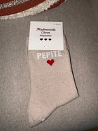 Chaussettes « pépite cœur »