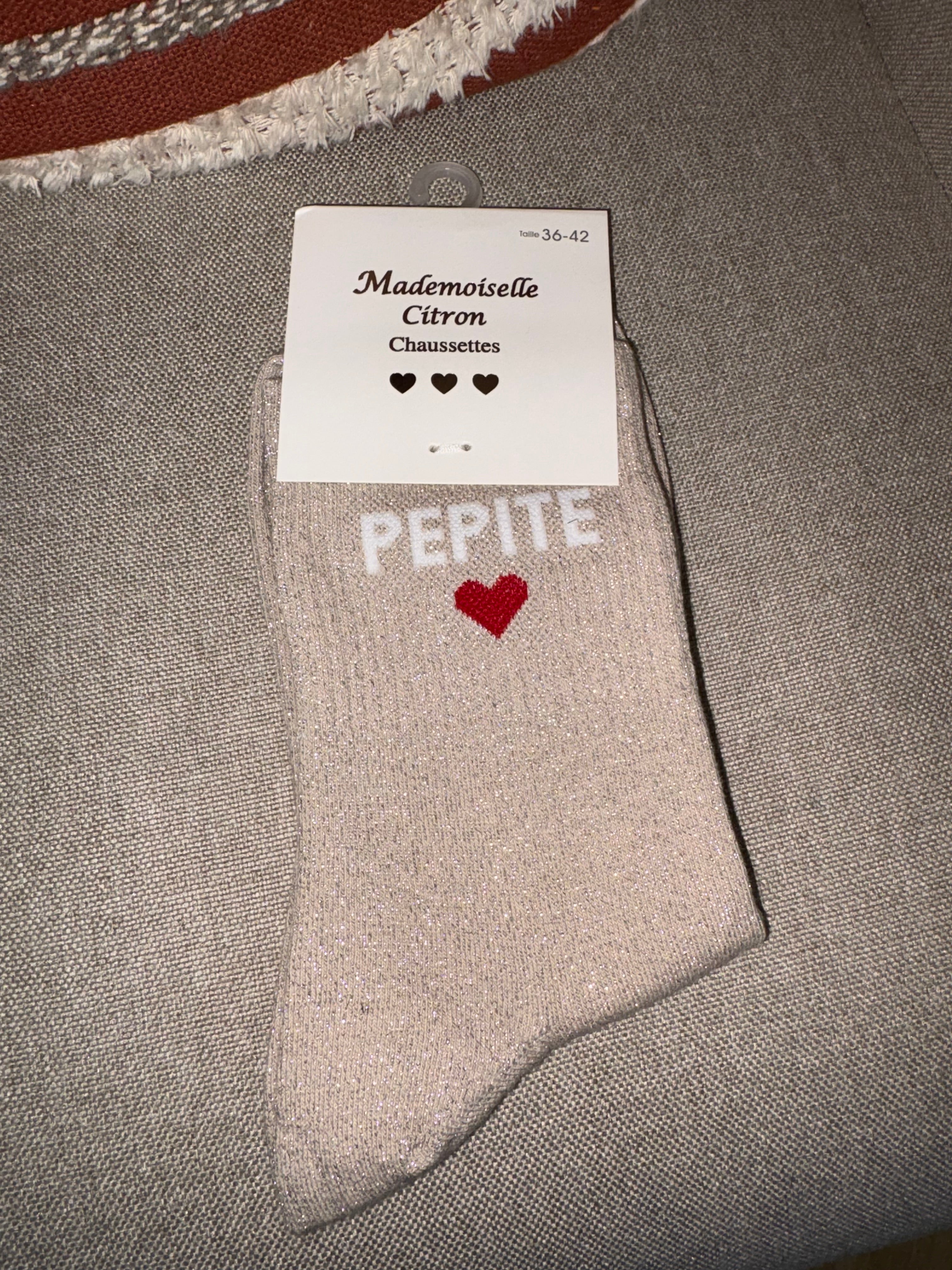 Chaussettes « pépite cœur »