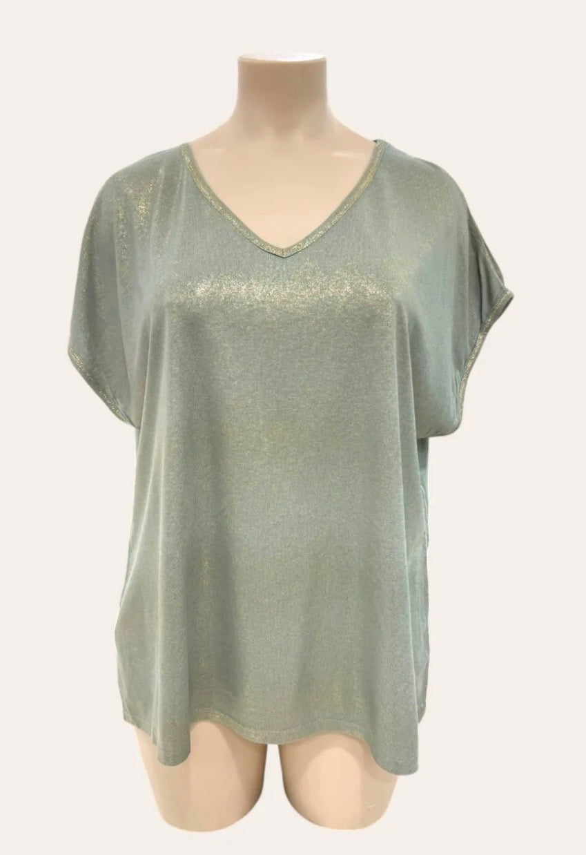 T-shirt col doré 44-50
