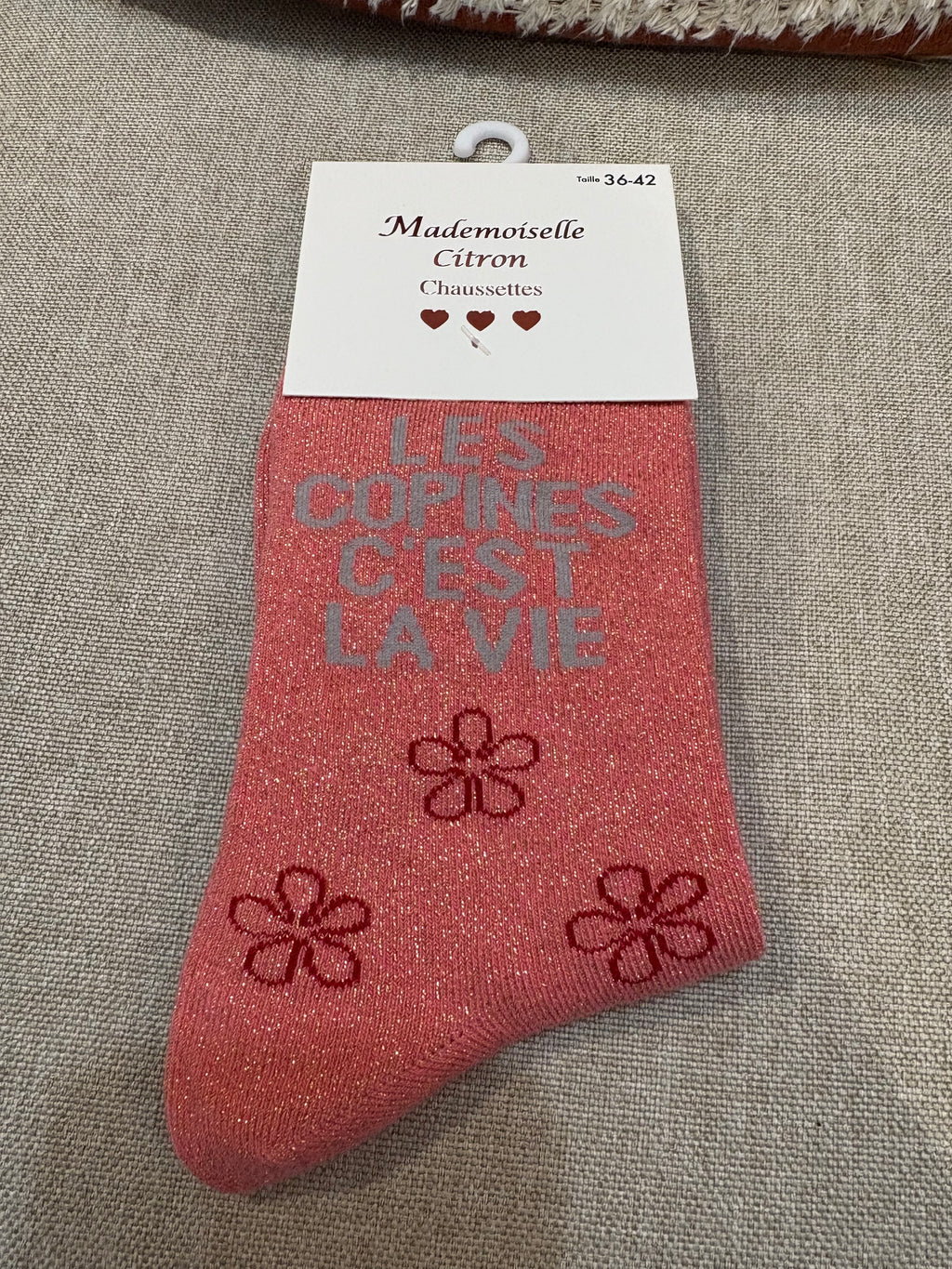 Chaussettes « Les copines c’est la vie »